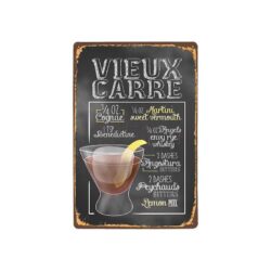 Plaque Métal Vintage Vieux Carré
