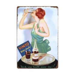 Plaque Métal Vintage Vimto