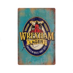 Plaque Métal Vintage Wrexham