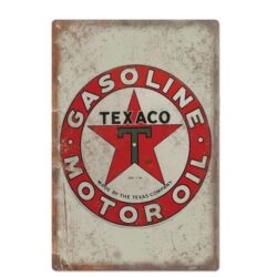 plaque métallique vintage texaco