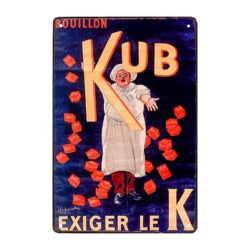 plaque publicitaire bouillon kub