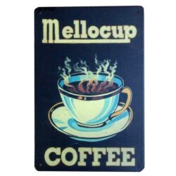 plaque publicitaire café