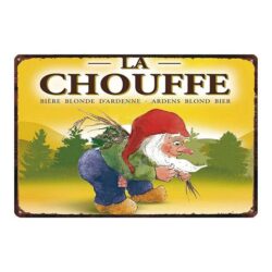 plaque publicitaire chouffe