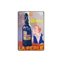 plaque publicitaire de bière