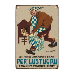 plaque publicitaire lustucru