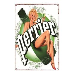 plaque publicitaire perrier