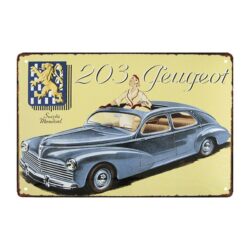 plaque publicitaire peugeot