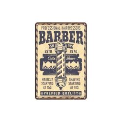 plaque publicitaire salon de coiffure