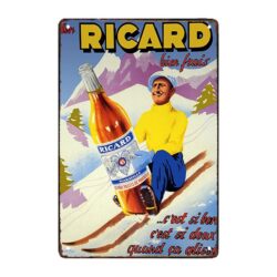 plaque publicitaire tole ricard