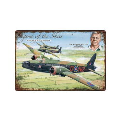 plaque publicitaire vintage avion