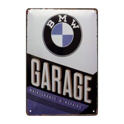 plaque publicitaire vintage bmw