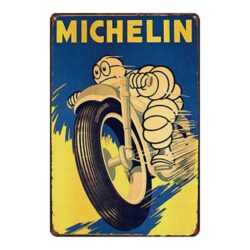 plaque publicitaire vintage michelin