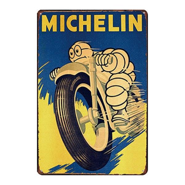 plaque publicitaire vintage michelin