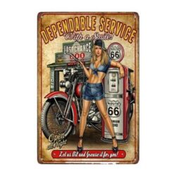 vintage motorcycle advertising plate