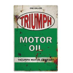 triumph metal plate