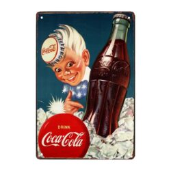 plaque vintage coca