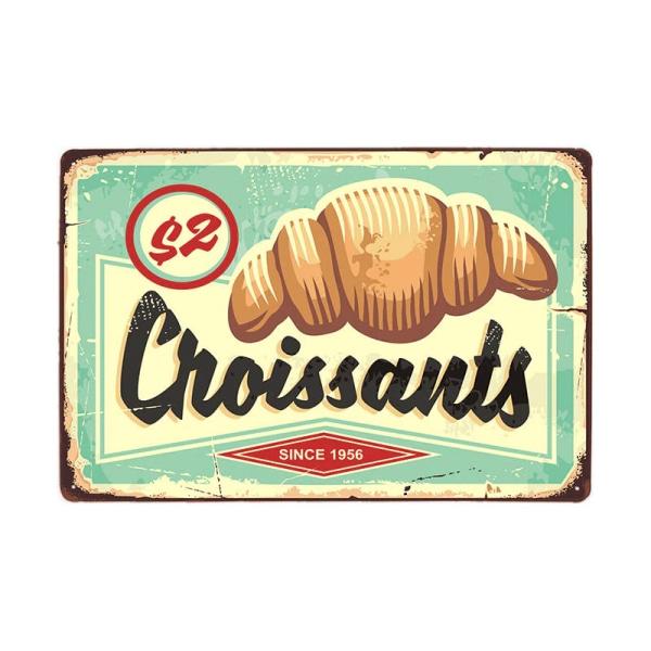 plaque-vintage-croissant plaque vintage croissant