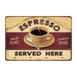 plaque vintage espresso