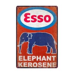 plaque vintage esso