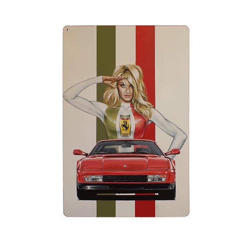 vintage ferrari plate vintage ferrari plate