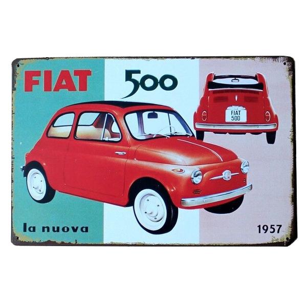 vintage fiat plate vintage fiat plate
