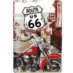 plaque métal route 66