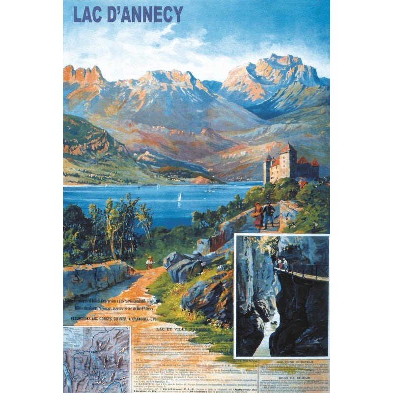 poster lake dannecy poster lake dannecy