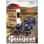 poster peugeot vintage