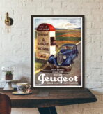 poster peugeot vintage
