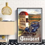 poster peugeot vintage