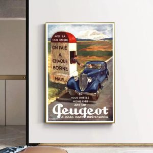 poster peugeot vintage