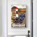 poster peugeot vintage