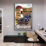 poster peugeot vintage