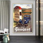 poster peugeot vintage