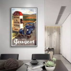 poster peugeot vintage
