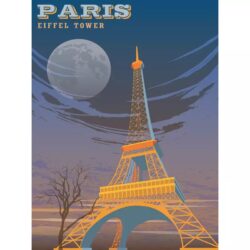 poster vintage eiffel