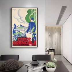 poster vintage grenoble
