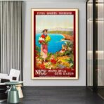 poster vintage nice