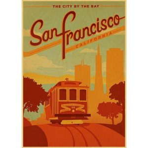 poster vintage san francisco