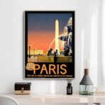 poster vintage ville paris