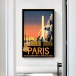 poster vintage ville paris