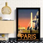 poster vintage ville paris