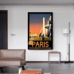 poster vintage ville paris