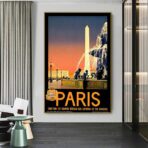 poster vintage ville paris