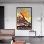 affiche route des alpes