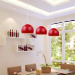 suspension boule métal