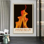 affiche portrait de la jeune fille en feu
