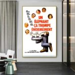 affiche un elephant ca trompe enormement