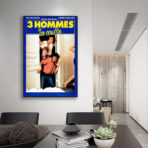 affiche 3 hommes et un couffin
