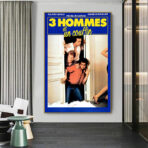 affiche 3 hommes et un couffin